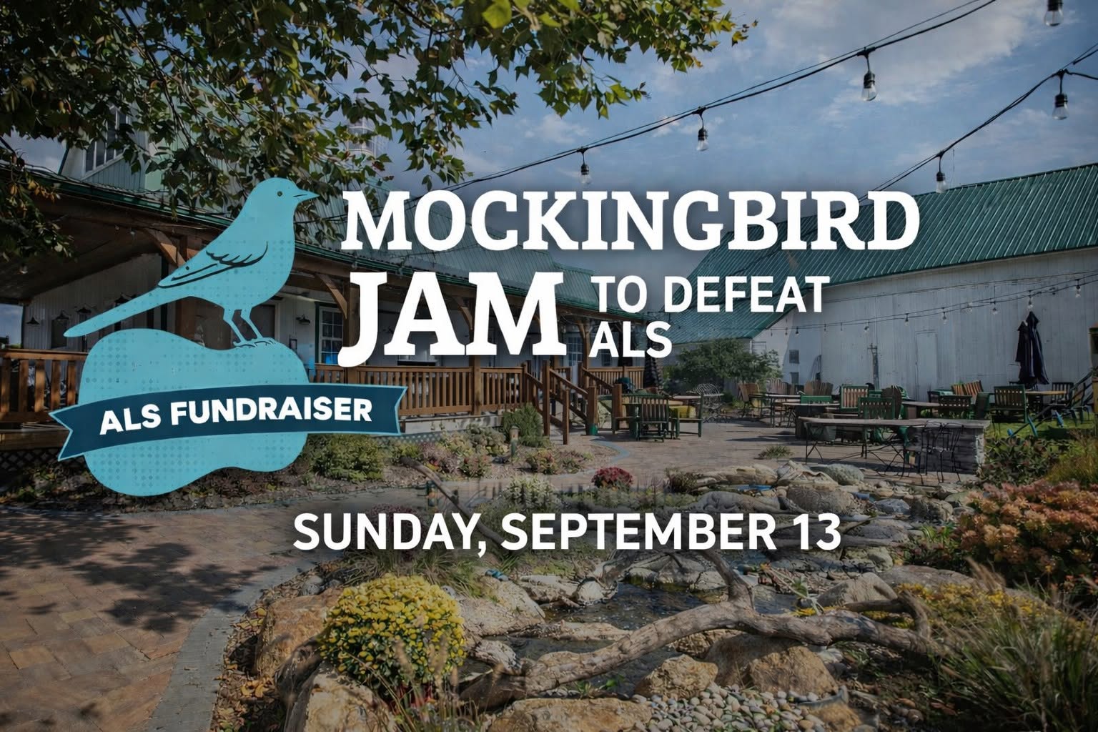Mockingbird Jam 2026 – To Defeat ALS – Sunday, September 13 at the Mockingbird